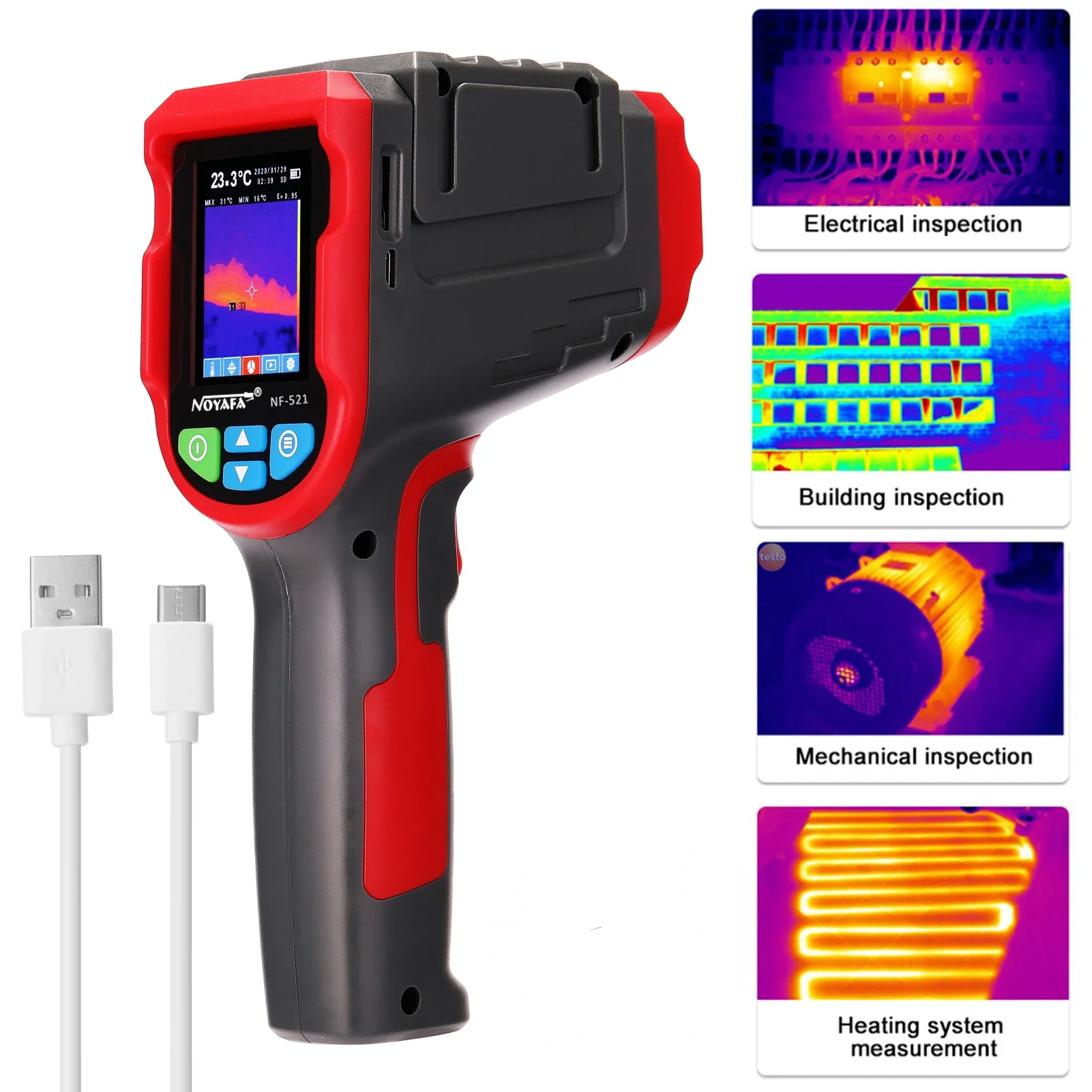 Nf 521 Thermal Imaging Camera - NF-521 Handheld Infrared Thermal Imager Portable