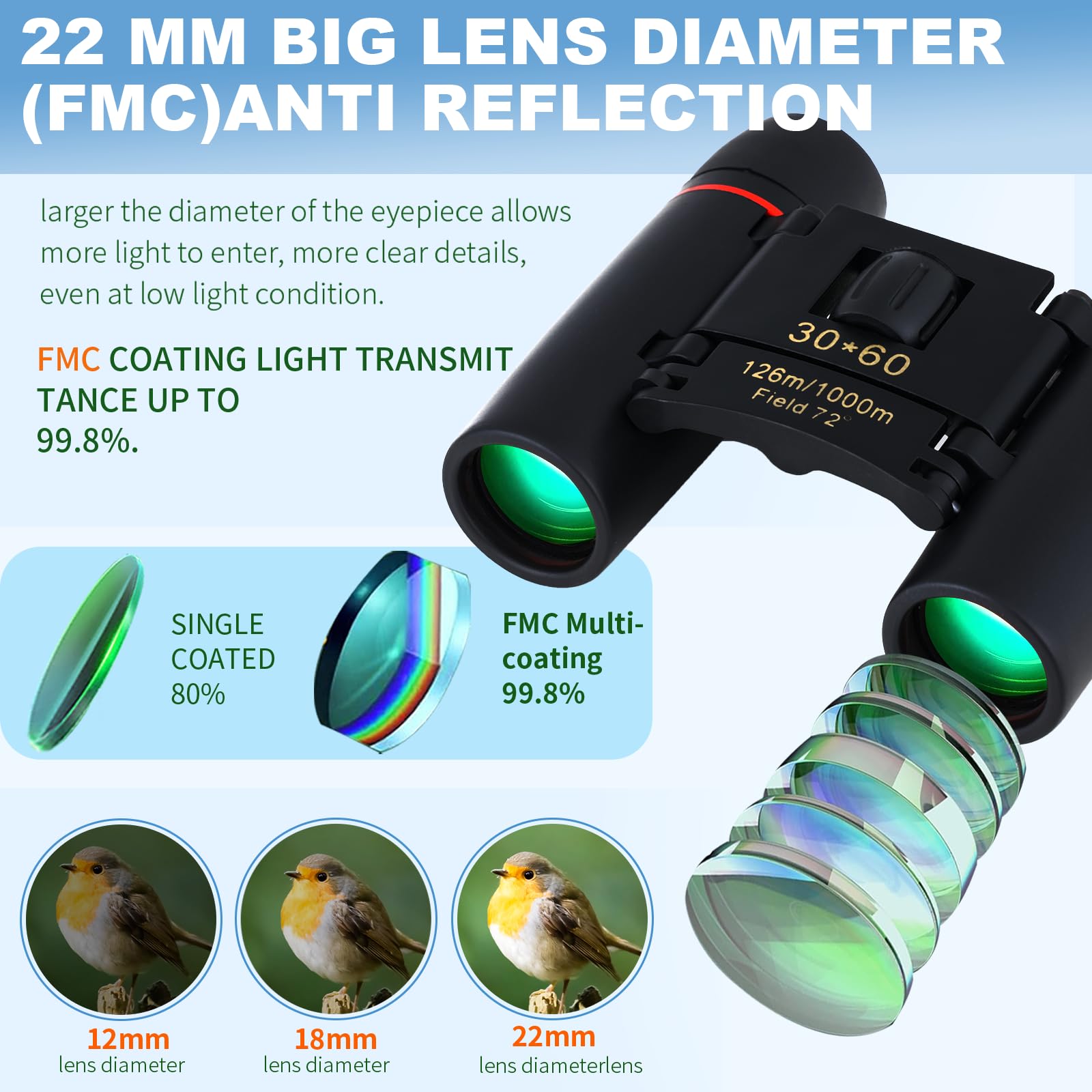 30x60 Binoculars for Adults Sm - Hunting Thermal Imaging Scope ulasan dan harga
