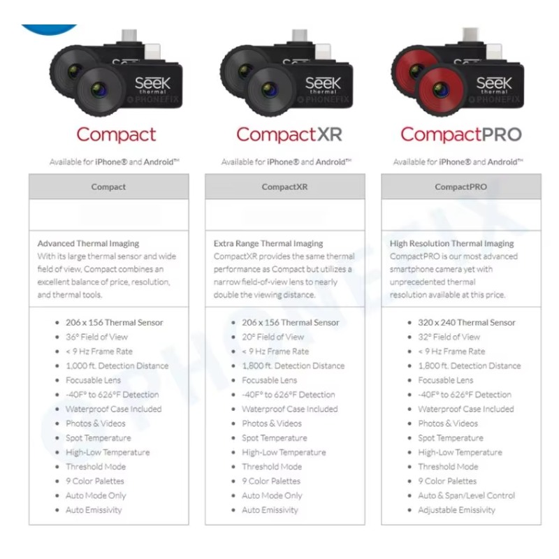 For Seek Thermal Imaging     I - Seek Compact Pro Android ulasan dan harga