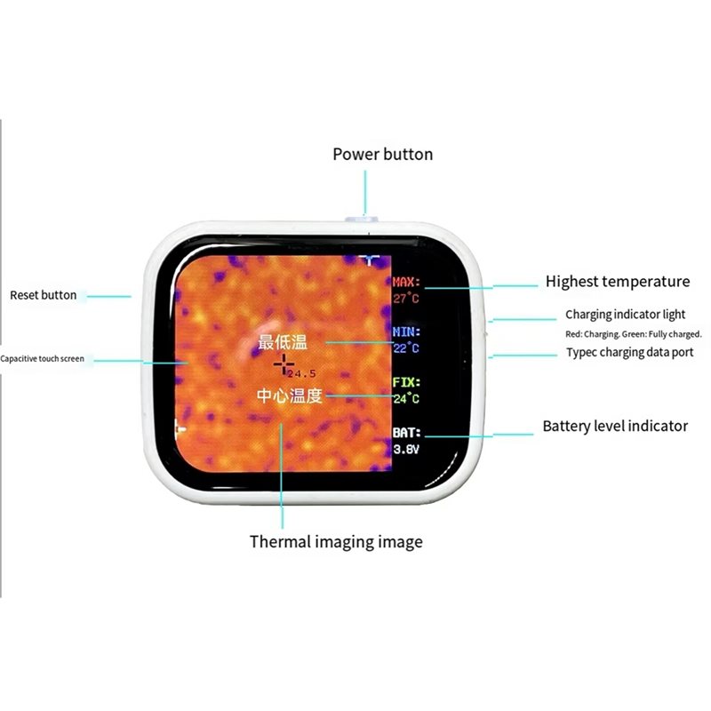 320 X 240 Touch Screen Mini Po - Underfloor Heating Thermal Detector ulasan dan harga
