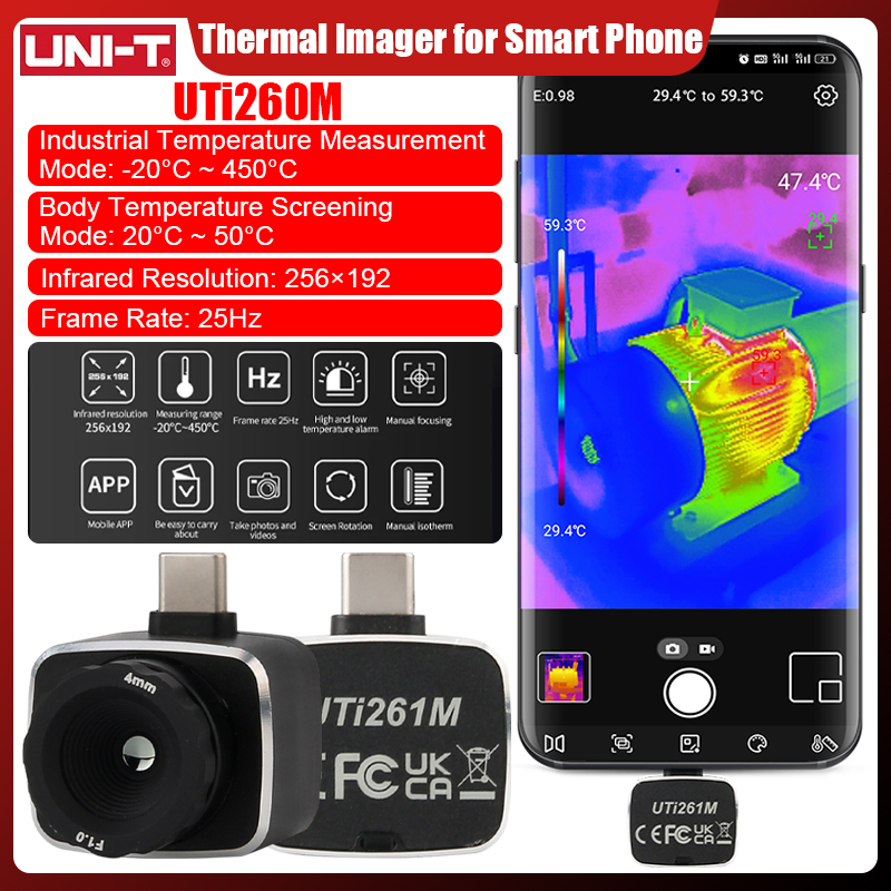 UNI-T UTi261M Thermal Camera 2 - Thermal Imaging Camera 256X192 ulasan dan harga